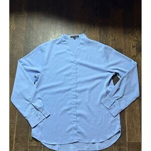 Eileen‎ Fisher Baby Blue Flowy Blouse Light Weight Pull Over